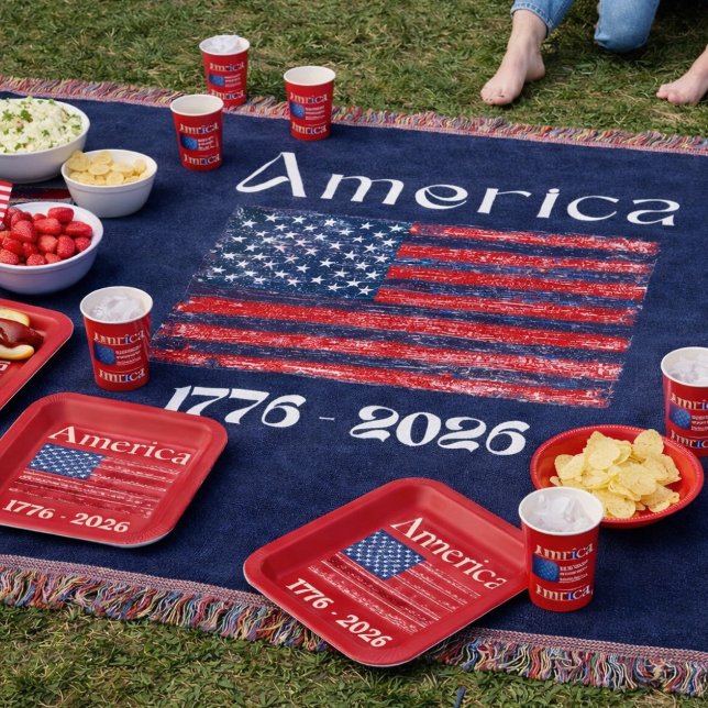 Couverture Drapeau américain 1776 à 2026 États-Unis 250e anni (Créateur téléchargé)