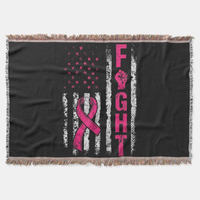 Couverture Drapeau américain de sensibilisation au cancer du  (Devant)