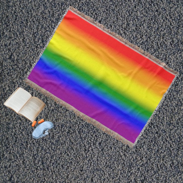 Couverture Drapeau arc-en-ciel de fierté LGBTQ+ à dégradé - D (Créateur téléchargé)