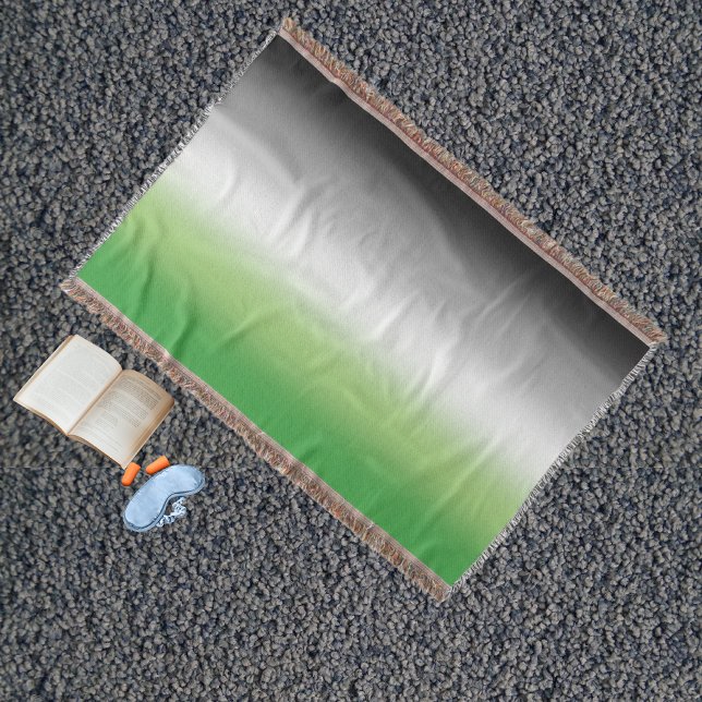 Couverture Drapeau aromantique à dégradé – Fierté aromantique (Créateur téléchargé)