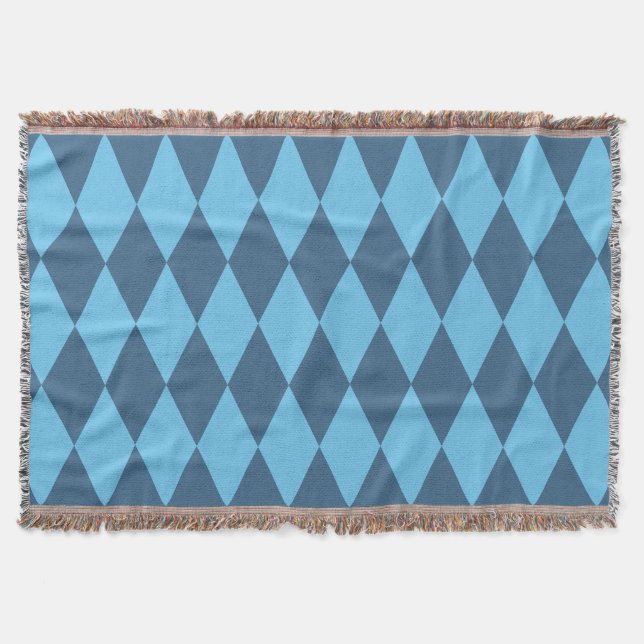 Couverture Drapeau bleu Bavaria Rhombus Motif (Devant)
