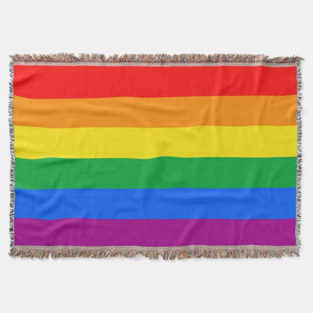 Couverture Drapeau de fierté arc-en-ciel LGBTQ+ (Devant)