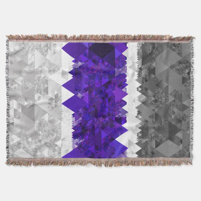 Couverture Drapeau de fierté Greygender Boho Géométrique Mod  (Devant)