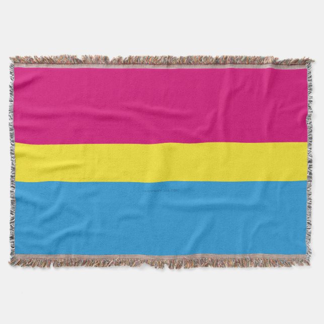 Couverture Drapeau de fierté pansexuelle SlipperyJoe rose amb (Devant)