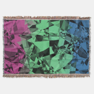Couverture Drapeau de fierté polysexuel groovy éclectique rét