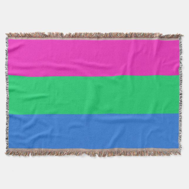 Couverture Drapeau de fierté polysexuelle (Devant)