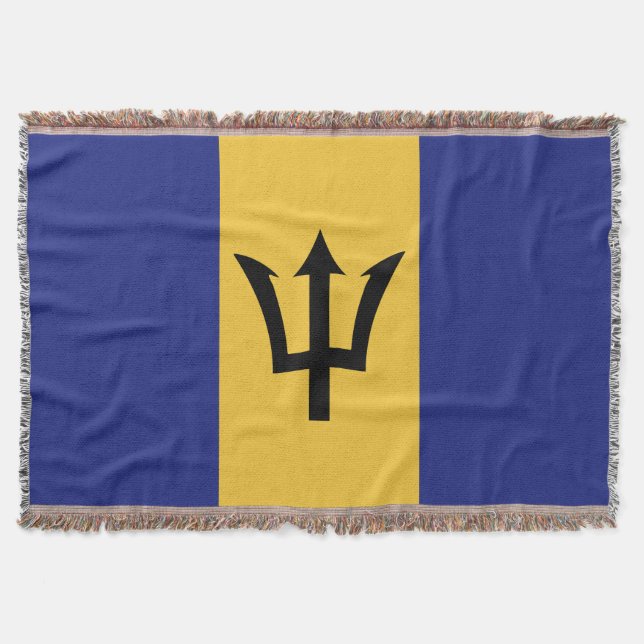 Couverture drapeau de la Barbade (Devant)