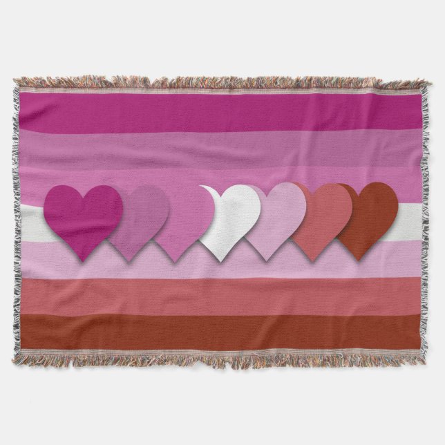 Couverture drapeau de la fierté lesbienne au rouge à lèvres a (Devant)
