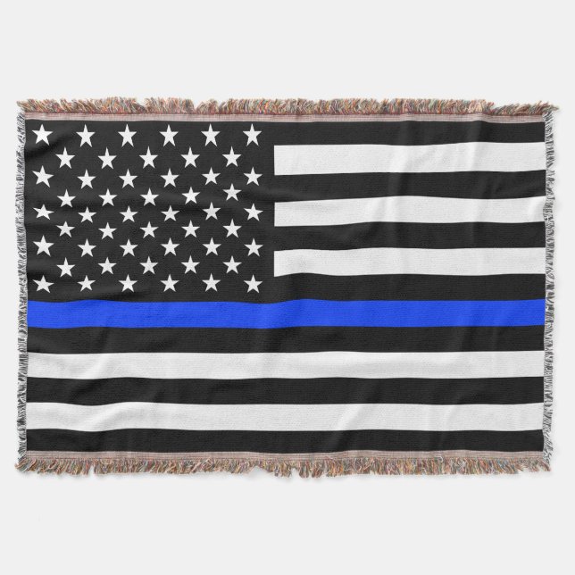 Couverture Drapeau de la police Thin Blue Line (Devant)