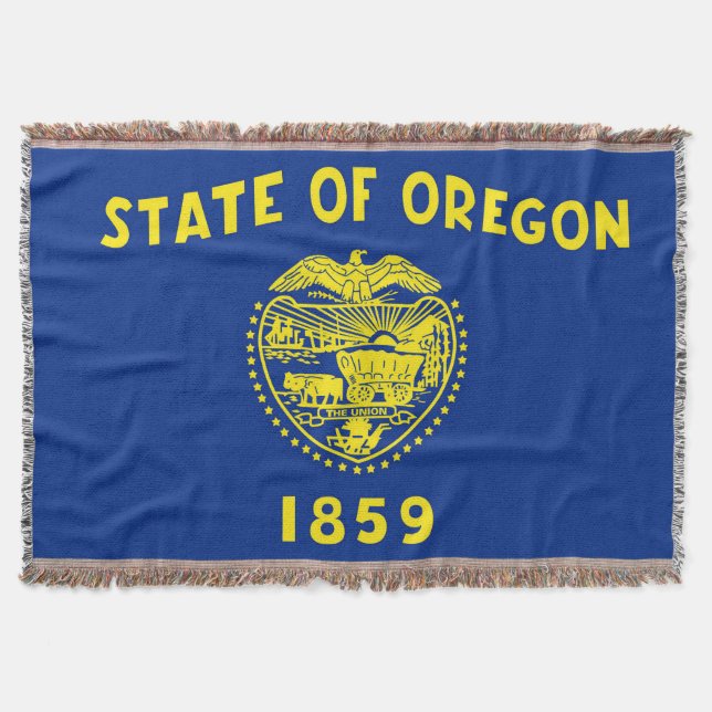 Couverture Drapeau de l'État de l'Oregon Imprimer Patriotique (Devant)