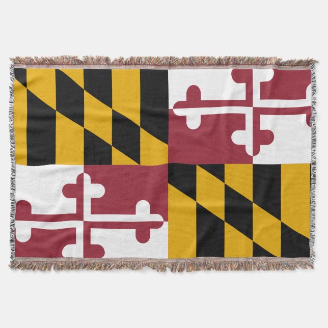 Couverture Drapeau de l'État du Maryland Imprimer Patriotique (Devant)