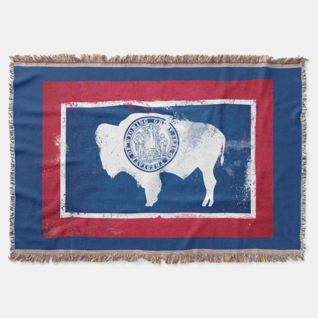Couverture Drapeau de l'État du Wyoming en détresse (Devant)