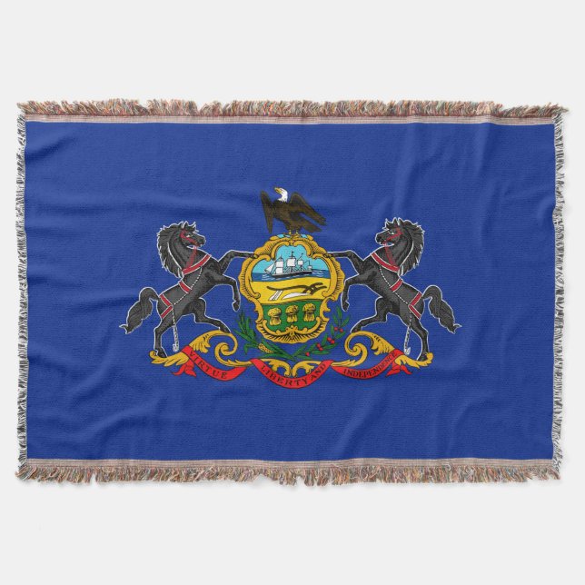 Couverture Drapeau d'État de Pennsylvanie Décor design (Devant)