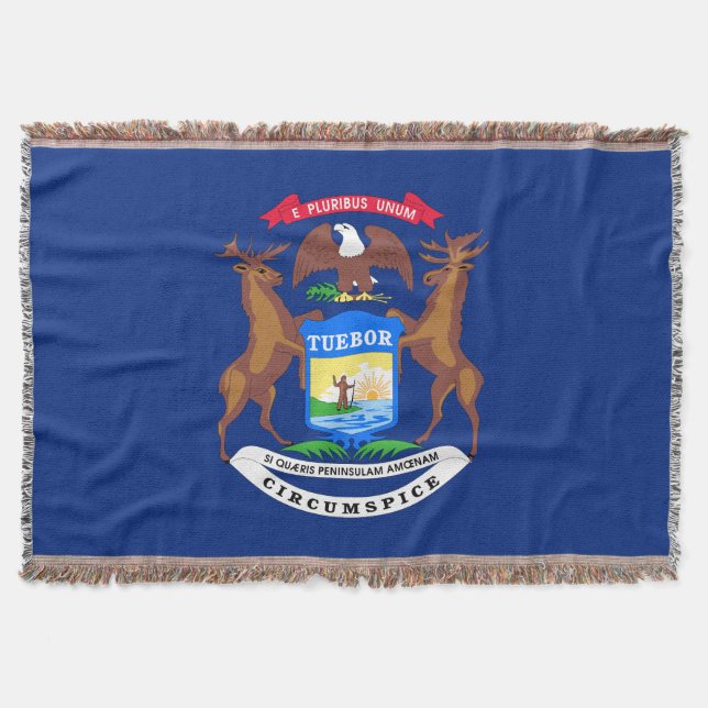 Couverture Drapeau d'État du Michigan (Devant)