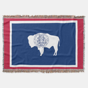 Couverture Drapeau d'État du Wyoming Imprimer Patriotique