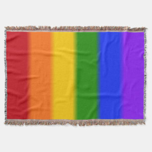 Couverture Drapeau Gay pride arc-en-ciel plat