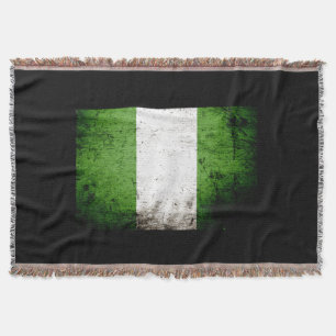 Couverture Drapeau grunge noir du Nigéria