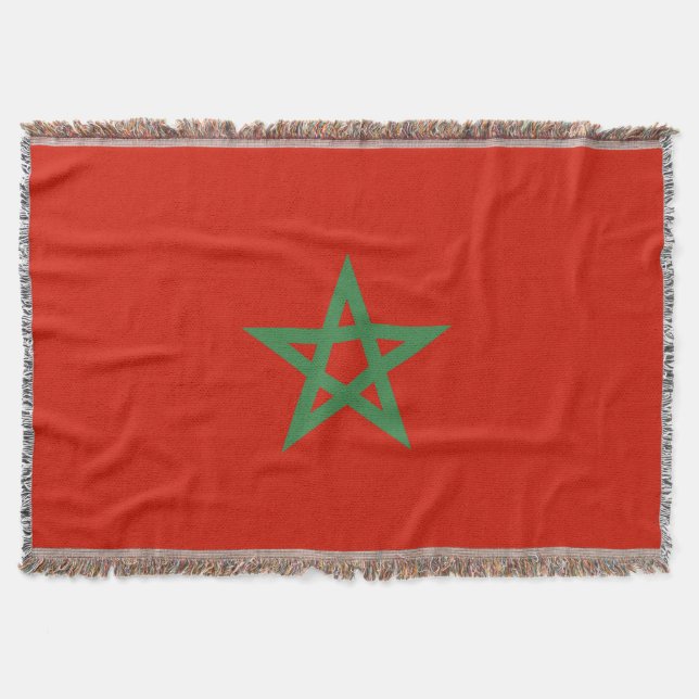 Couverture drapeau marocain (Devant)