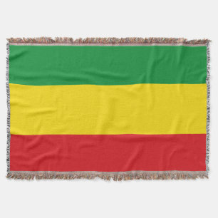 Couverture Drapeau rastafari éthiopien Rasta