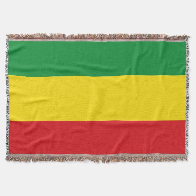 Couverture Drapeau rastafari éthiopien Rasta (Devant)