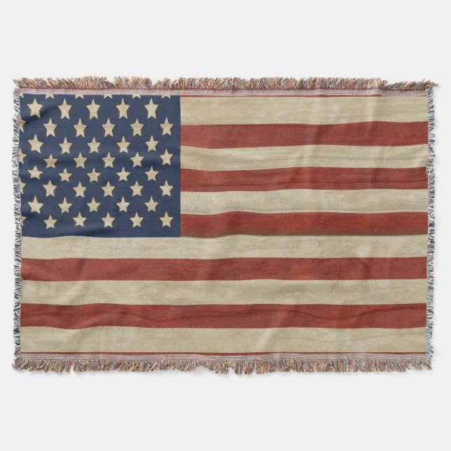 Couverture Drapeau vintage des États-Unis d'Amérique (Devant)