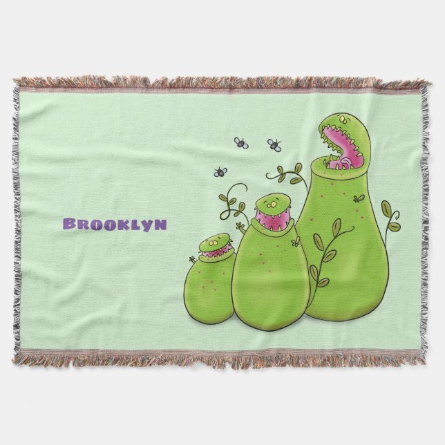 Couverture Drôle carnivore carnivore carnivore plante dessin  (Devant)