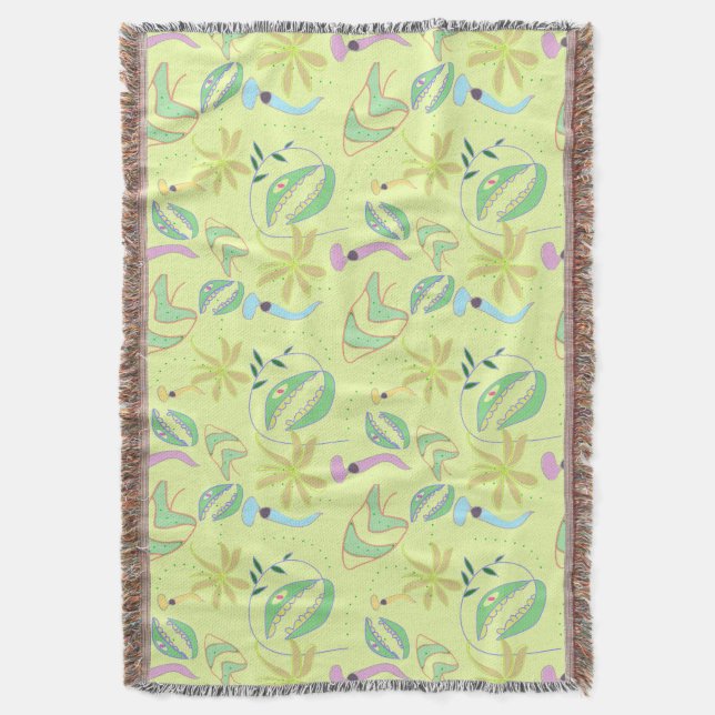 Couverture Drôle carnivore plantes dessinant sans couture mot (devant Vertical)