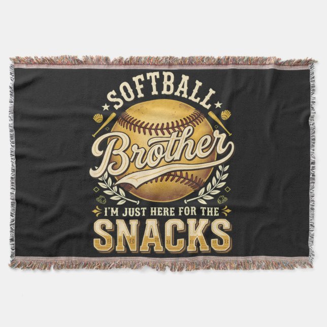 Couverture Drôle de frère de softball Snacks Sports (Devant)