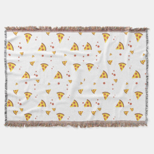 Couverture Drôle Motif Minimaliste de Pizza Pepperoni Rétro