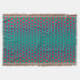 Couverture Drôle Motif Pois vert rouge + votre idée
