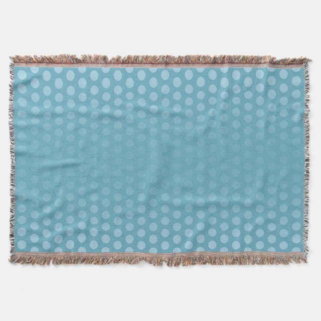 Couverture Drôle Pois Motif bleu clair + votre idée (Devant)