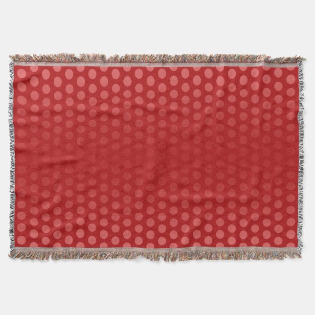 Couverture Drôle Pois Motif rouge + votre idée (Devant)