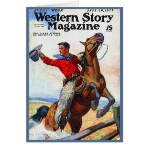 Couverture du magazine Western Story 1924