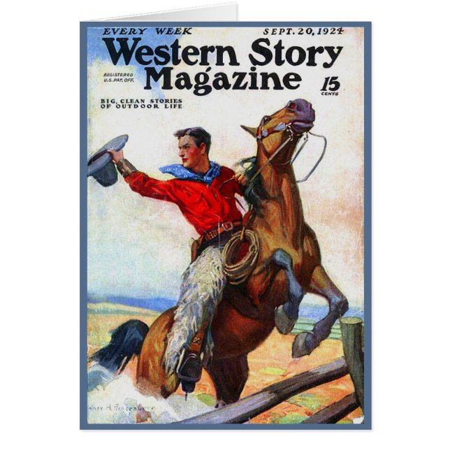 Couverture du magazine Western Story 1924 (Devant)