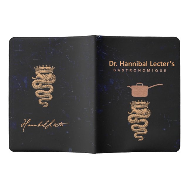 Couverture d'un carnet du Dr Hannibal Lecter (Ouvert)