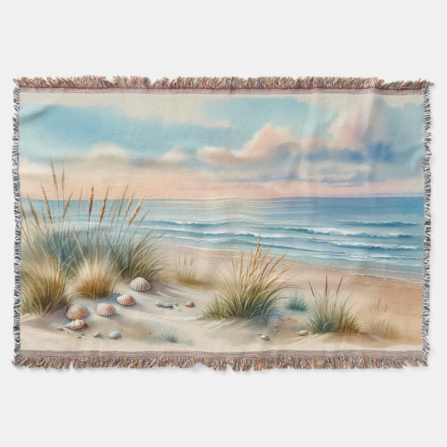 Couverture Dunes côtières pastel à l'aquarelle (Devant)