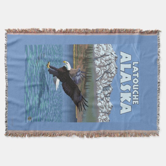 Couverture Eagle chauve plongeant - Latouche, Alaska (Devant)