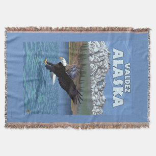 Couverture Eagle chauve plongeant - Valdez, Alaska