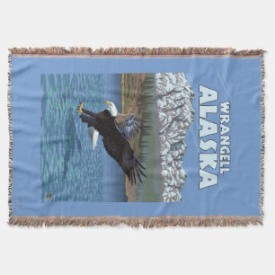 Couverture Eagle chauve plongeant - Wrangell, Alaska