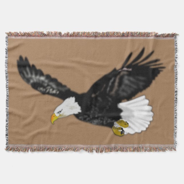 Couverture Eagle Flying Brown Lance Blanket - Vos Couleurs (Devant)