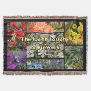 Couverture Earth Laugh en Fleurs Photo Collage