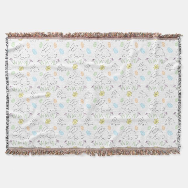 Couverture Easter Bunny Throw Blanket (Devant)