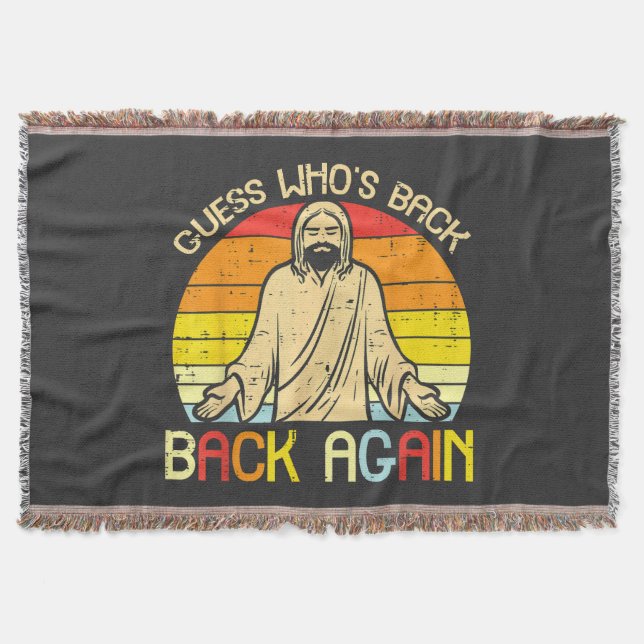 Couverture Easter Jesus Guess Whos Back Religious Christian (Devant)