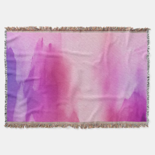 Couverture Eau rose et violette Couleur Espace positif (Devant)