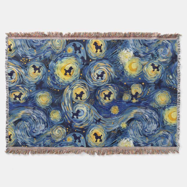 Couverture Écharpe pour chien motif caniche mignon (Devant)