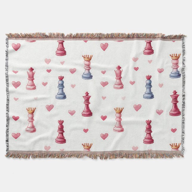 Couverture Échecs Romantiques Cœurs Saint-Valentin (Devant)