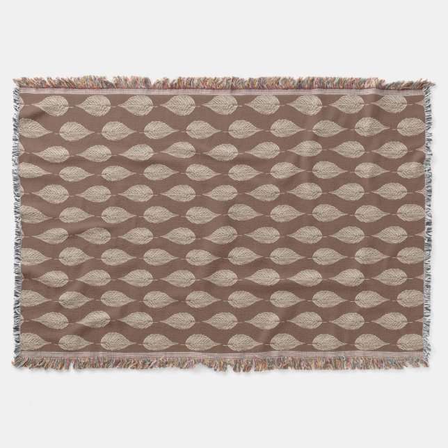 Couverture Écran de palourde de hêtre, Taupe Tan et Crème (Devant)
