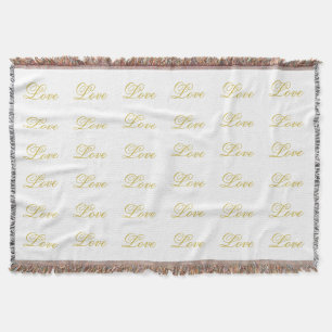 Couverture Écriture dorée chic et blanche pour mariage callig