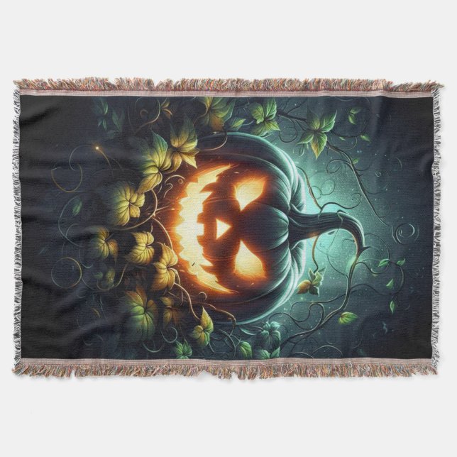 Couverture Éffrayant nature brillant Halloween citrouille (Devant)