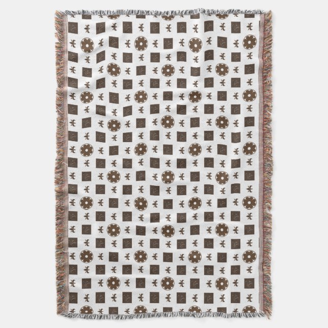 Couverture Élégant À damiers Motif (devant Vertical)